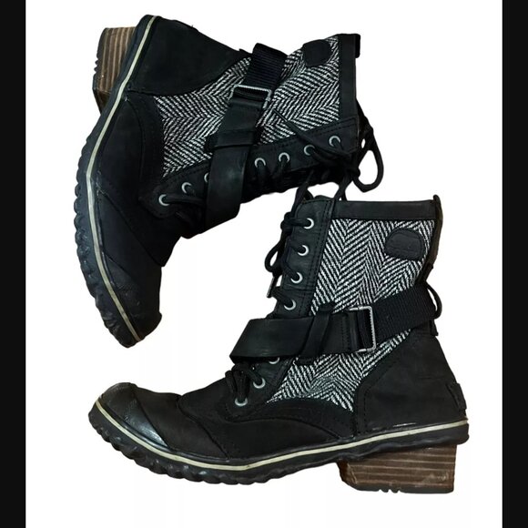 Sorel Winter Boots -Waterproof Leather size 10 - Picture 1 of 8